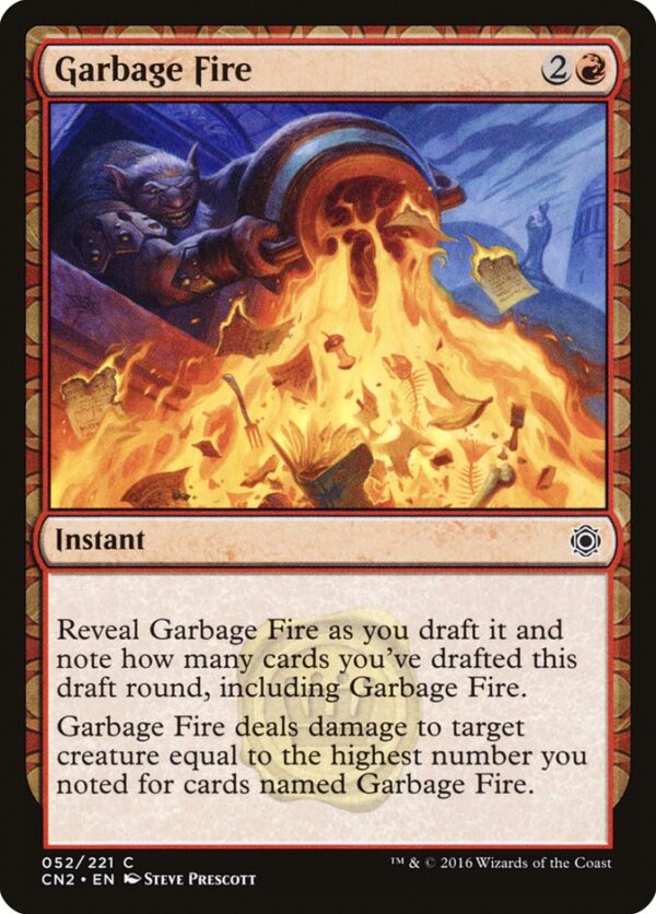 Garbage Fire MTG Artist Proof by Steve Prescott