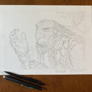 Giant Harbinger - MtG Preliminary Drawing