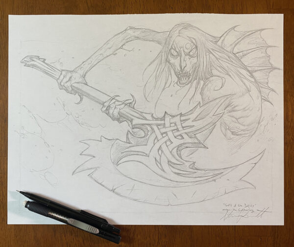 Gift of the Deity - MtG Preliminary Drawing