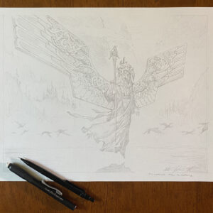 Mistwalker - MtG Preliminary Drawing