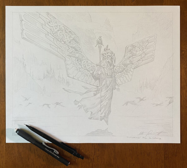 Mistwalker - MtG Preliminary Drawing