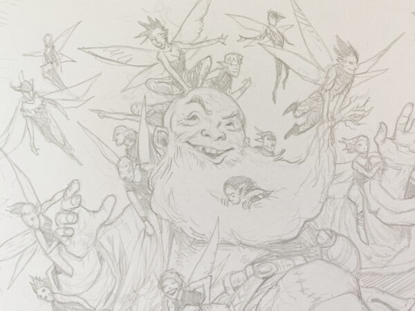 Mischievous Mystic - MtG Preliminary Drawing - Image 2