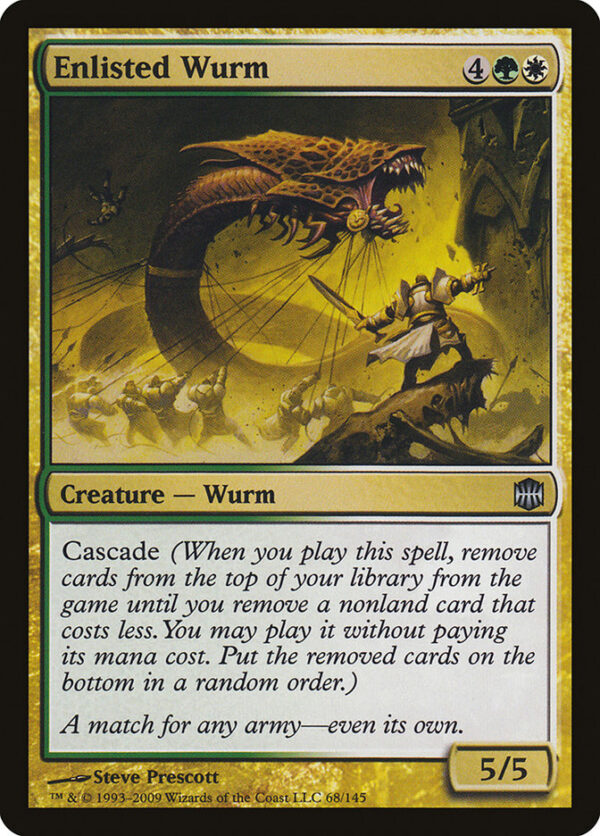 Enlisted Wurm - MtG Preliminary Drawing - Image 4